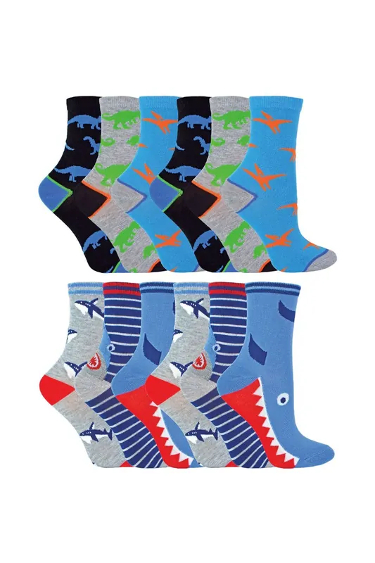 12 Pack & Novelty Soft Breathable Bamboo Trainer Socks - Sock Snob