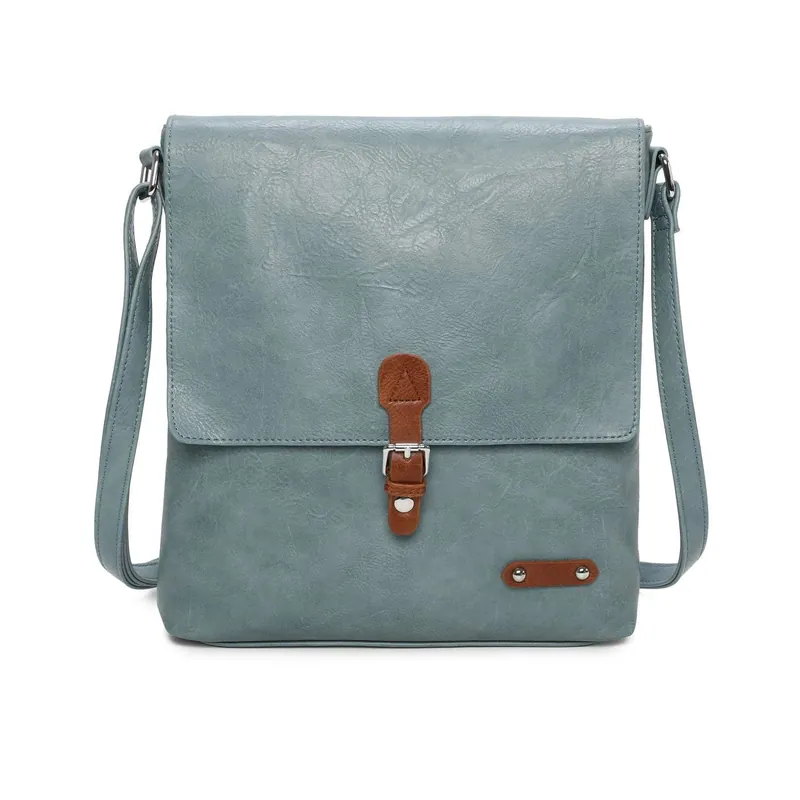 Boho Style Buckle Detail Rommy Crossbody Bag - Kitise