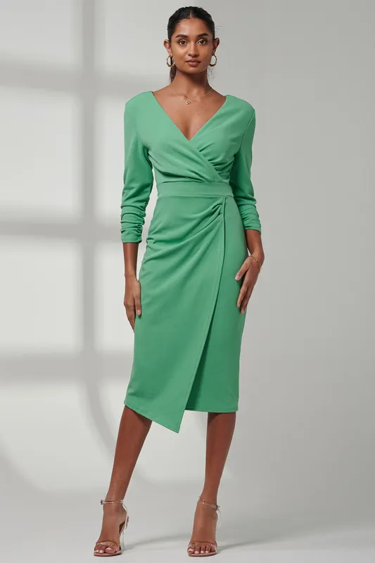 Violetta 3/4 Sleeve Bodycon Dress - Jolie Moi