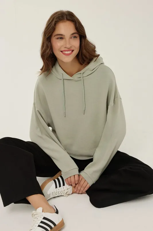 Relaxed Fit Cotton Blend Sweatshirt - Hiccup