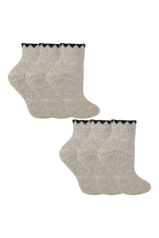 6 Pairs Short Alpaca Wool Moisture Wicking Socks - Sock Snob