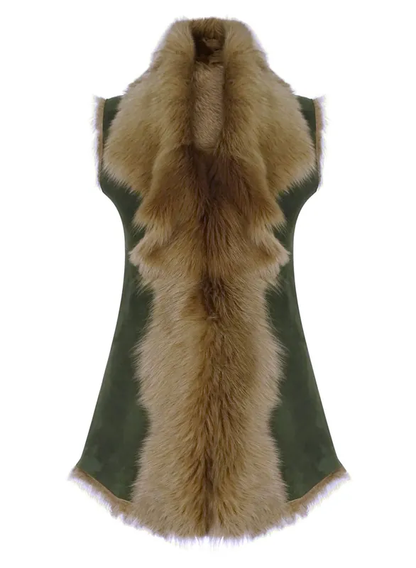 Shearling Sheepskin Toscana Gilet - TruClothing