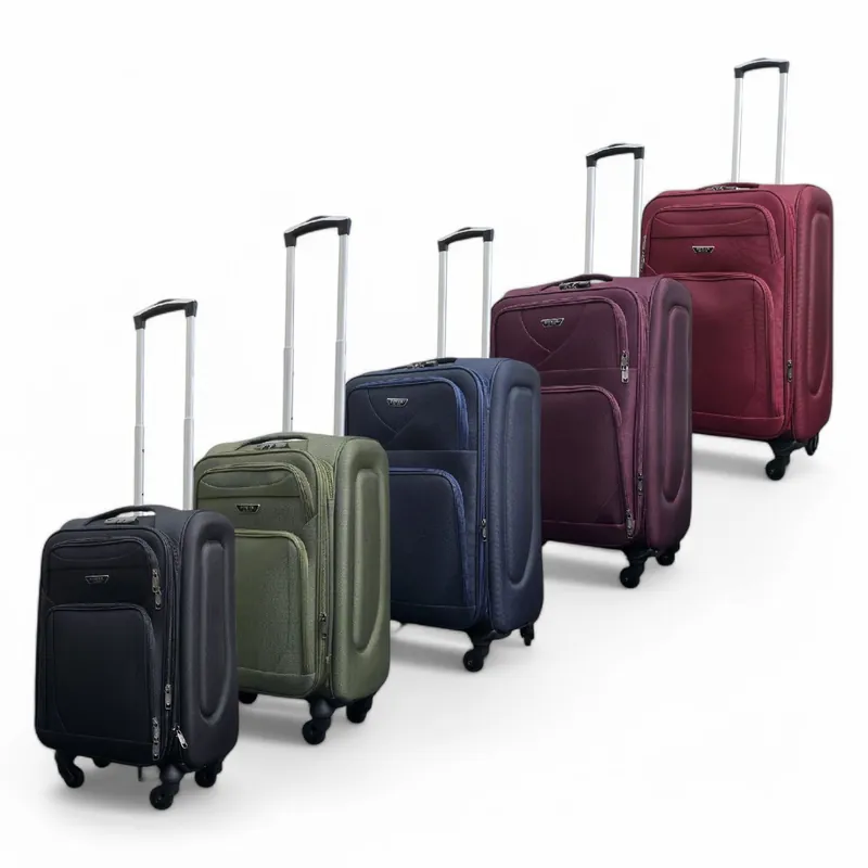 Expandable Soft Shell Cabin Suitcase 50.5 x 37 x 26 cm Luggage Suitable for Easyjet, Ryanair - Infinity Leather