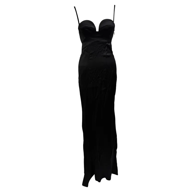Preloved Long Dress in Black Viscose - Givenchy