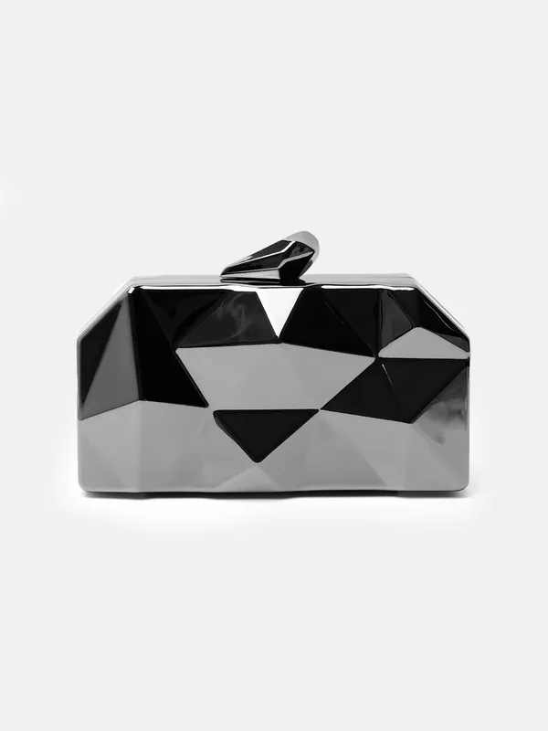 'Melanie' Geometric Pattern Clutch Bag - Where's That From