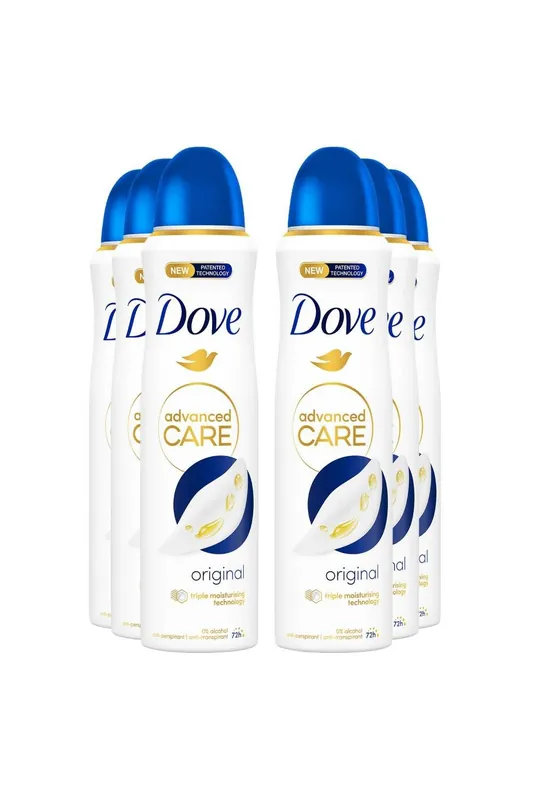 'Antiperspirant' Advanced Care 72H Deodorant for Women, 6x 150ml - Dove