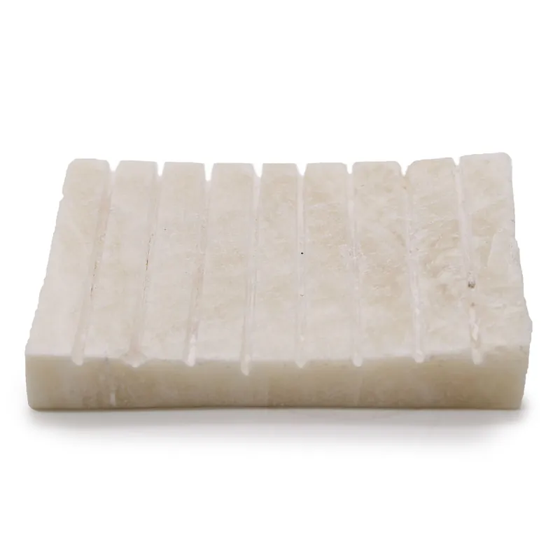 White Onxy Ridged Soap Dish - KDMD