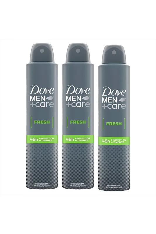 Men+Care Fresh 'Antiperspirant' Deo Spray for 48H Protection 200ml,3pk - Dove