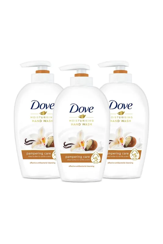 Moisturising 'Hand Wash', Pampering Care, Vanilla, 3x250ml - Dove