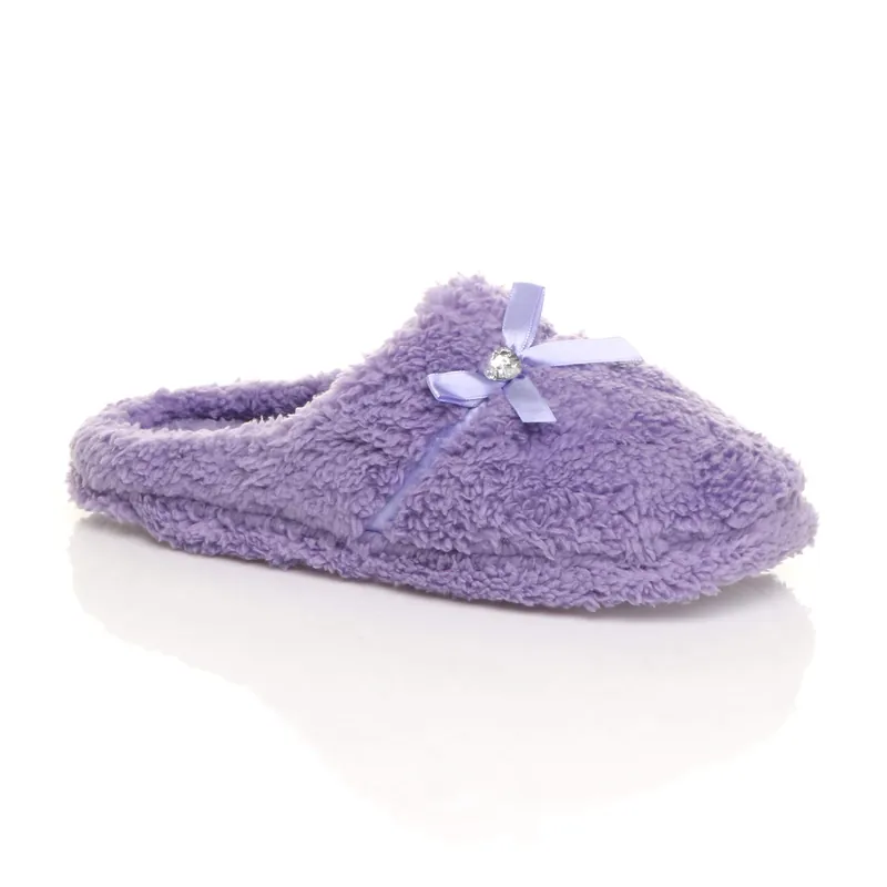 Fleece Mules Slippers - AJVANI