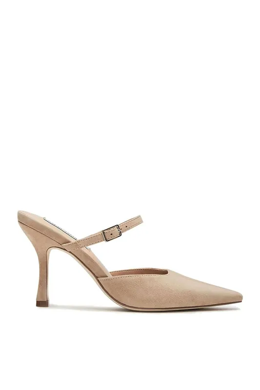 Brecki Heel Taupe' Suede Heels - STEVE MADDEN