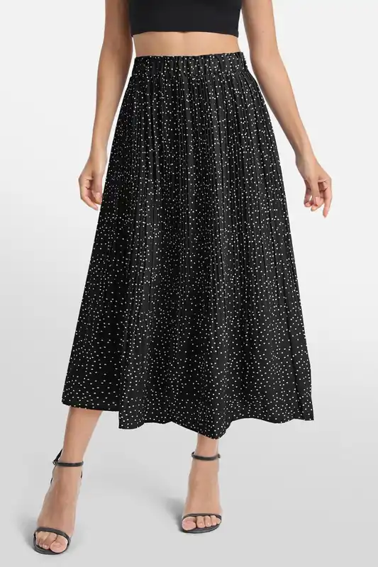 High Waist Vacation Polka Dot Skirt - MODISHION
