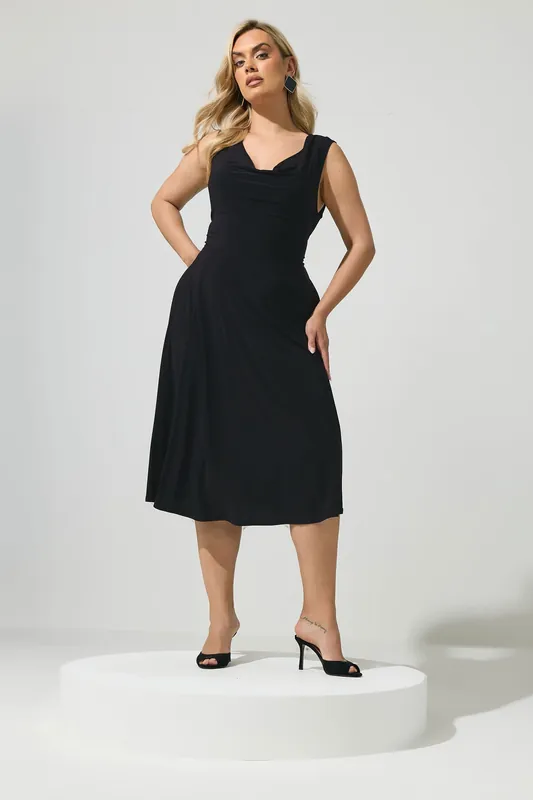Drape Front Midi Dress - Yours