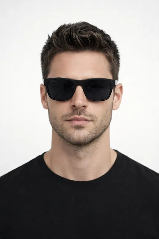 Matte Wayfarer Sunglasses with Case - Polarised