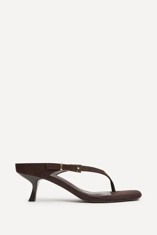 Elanie Brown Mule Heels - Linzi