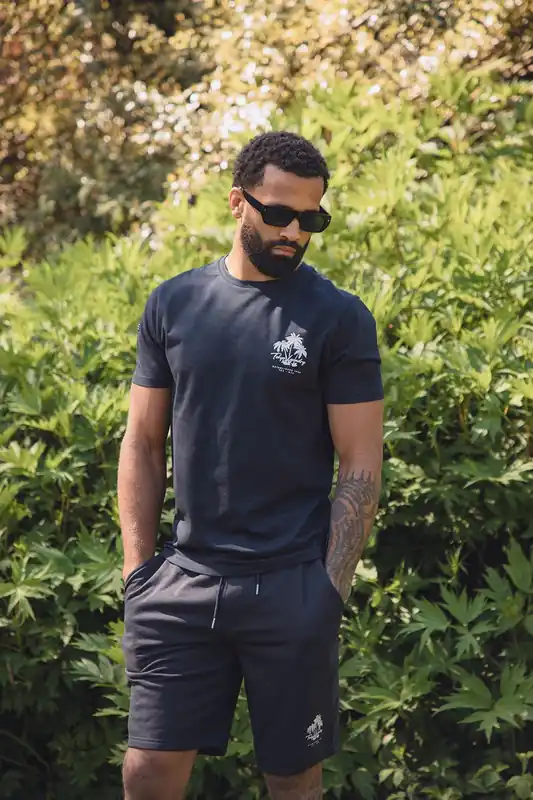 Beach Logo T-Shirt and Jogger Short Set