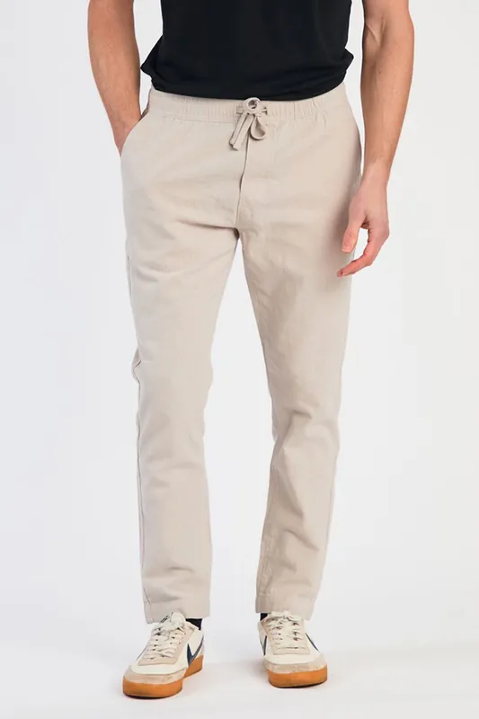 Linen Blend Cuffed Trousers - French Connection