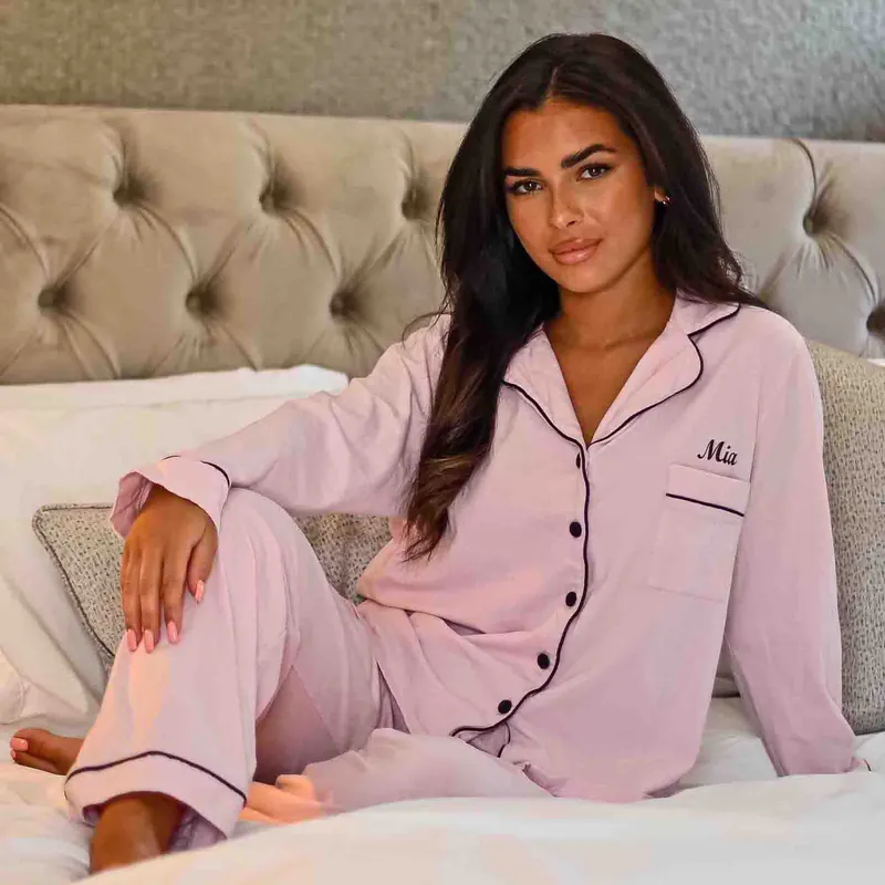 Personalised Jersey Long Pyjamas - Lulabay