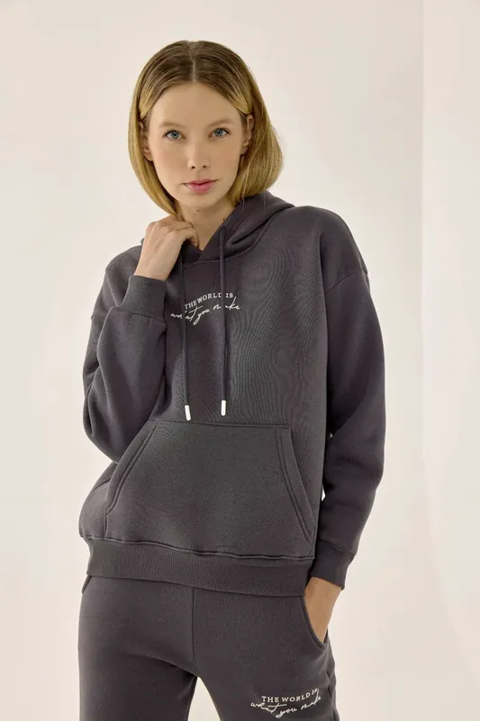 Printed Cotton Hoodie - Hiccup