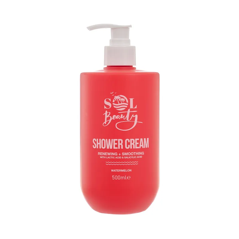 Shower Cream Watermelon Scent Renewing Smoothing Vegan Friendly 500ml - SOL Beauty