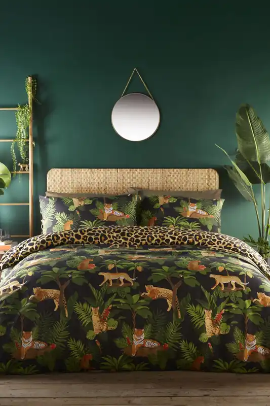 Jungle Cats Duvet Cover Set - Portfolio Home