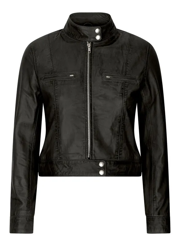 Leather Biker Jacket - TruClothing