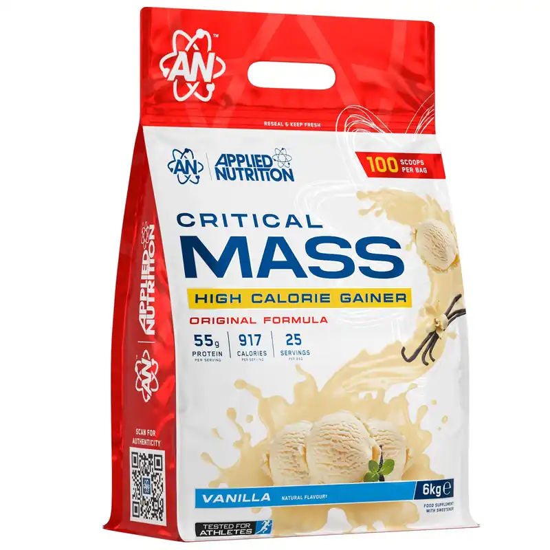 Critical Mass High Calorie Gainer - Vanilla - 25 Servings