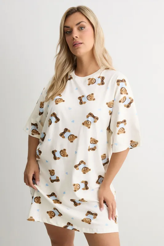 Teddy Short Sleeve Nightdress - Yours