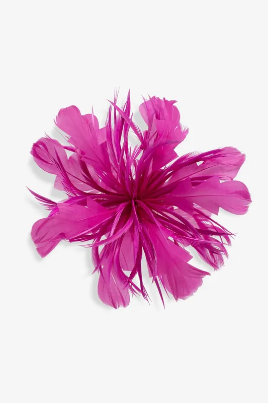 Fuschia Statement Floral Clip Fascinator - Jon Richard