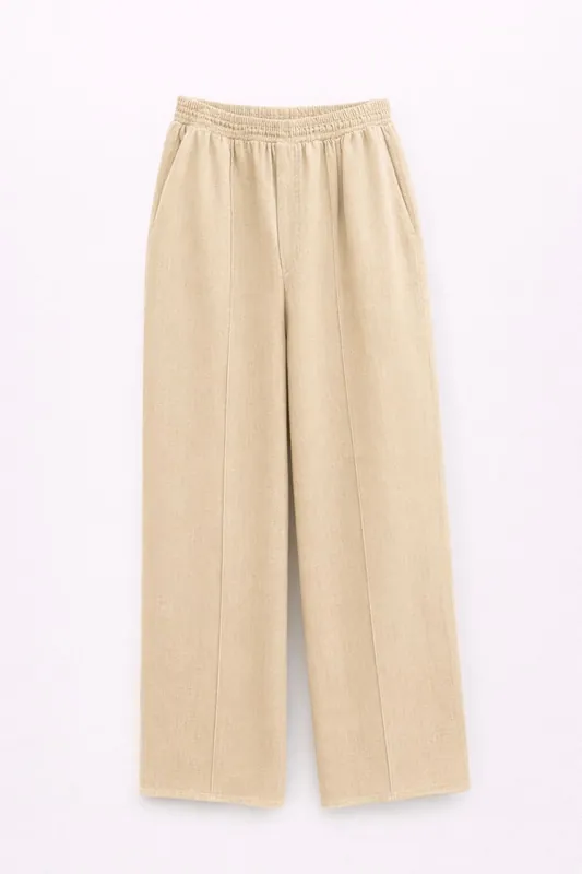 Elastic Waist Palazzo Pants - MixRay