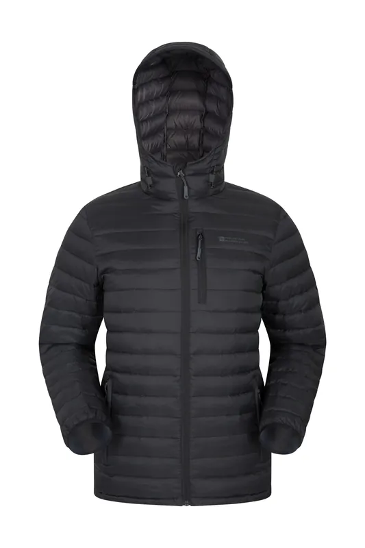 Down Padded Jacket Water Resistant Hooded Winter Coat - Mountain Warehouse