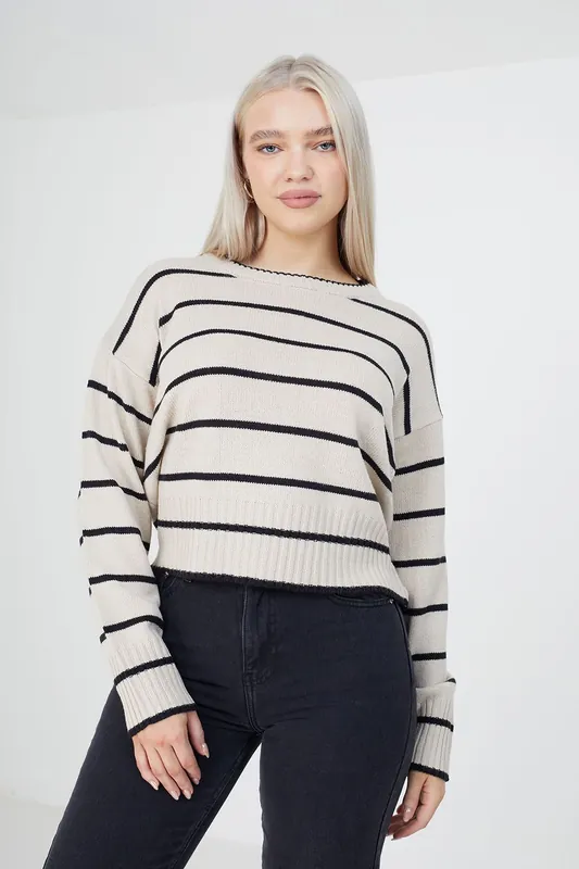 Fine Stripe Lightweight Knitted Jumper - Brave Soul