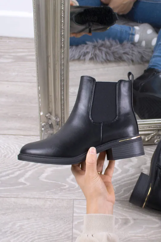 Elastic Stretchy Zip Chelsea Ankle Boots - AJVANI