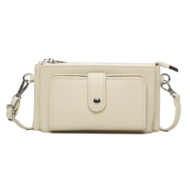 Small Multi Compartment Pockets Crossbody Wallet Purse Bag - Kitise