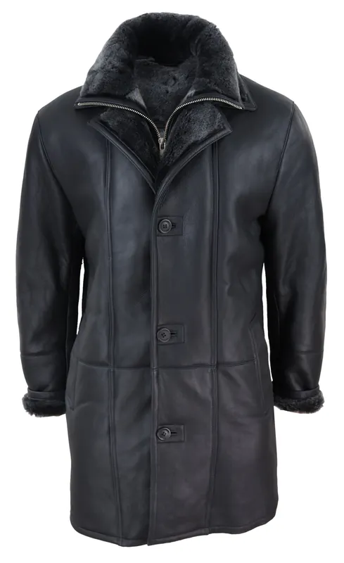 3/4 Long Duffle Jacket Sheepskin - TruClothing