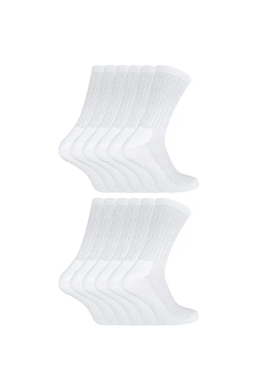 12 Pack Soft Breathable Bamboo Sport Crew Socks - Sock Snob