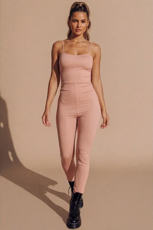 Strappy Sleeveless Unitard Jumpsuit - Femme Luxe