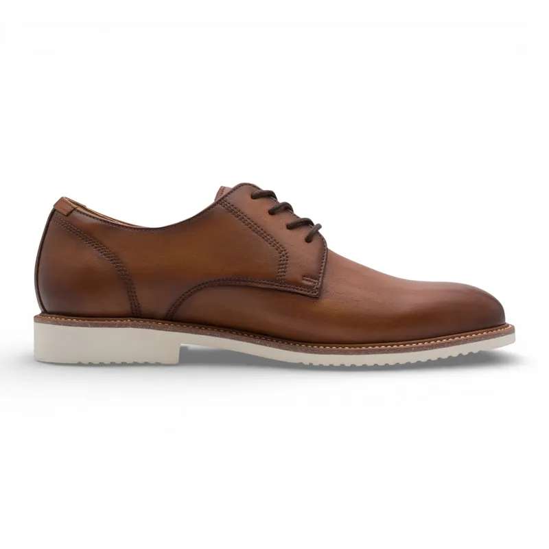 Tamaris Leather Plain Toe Smart Derby Shoes -13214