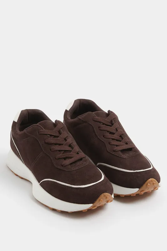 Faux Suede Trainers In Wide E Fit & Extra Wide EEE Fit - Yours