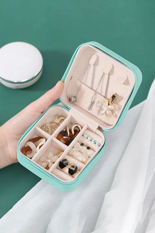 Portable PU Leather Travel Jewellery Box - SHEONLY