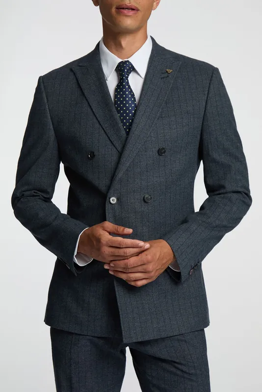 Appolo Stripe Slim Fit Jacket - Antique Rogue