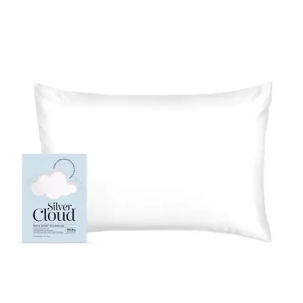 Satin Pillowcase Infused with Silver Ions - Silver Cloud