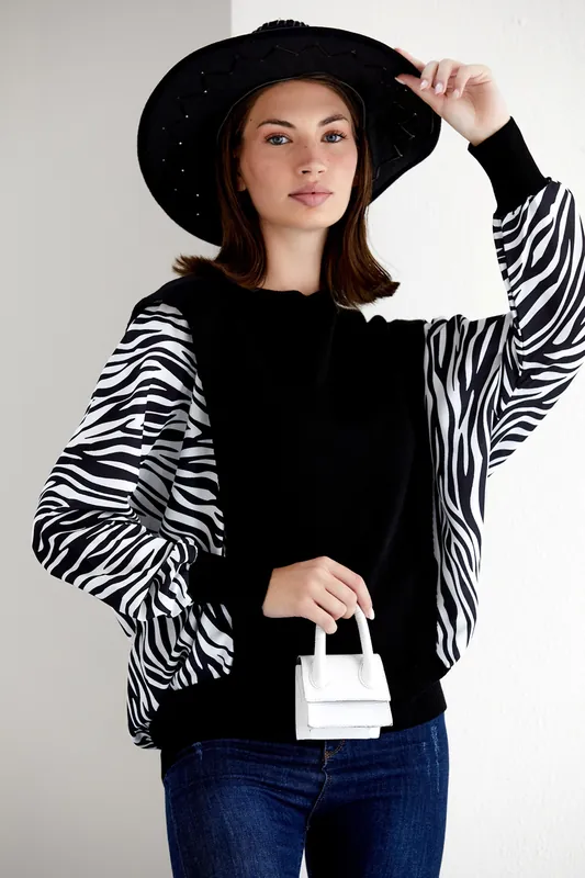 Wild Zebra Oversized Knit Jumper - Belissh