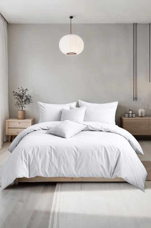 Plain Dyed Easy Care Polycotton Duvet Cover And Pillowcase/s Set Bed Linen - Snug City