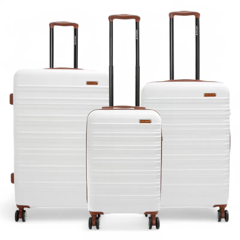 Expandable Hard Shell ABS 8 Wheel Suitcase Robust Travel Case Luggage - Infinity Leather