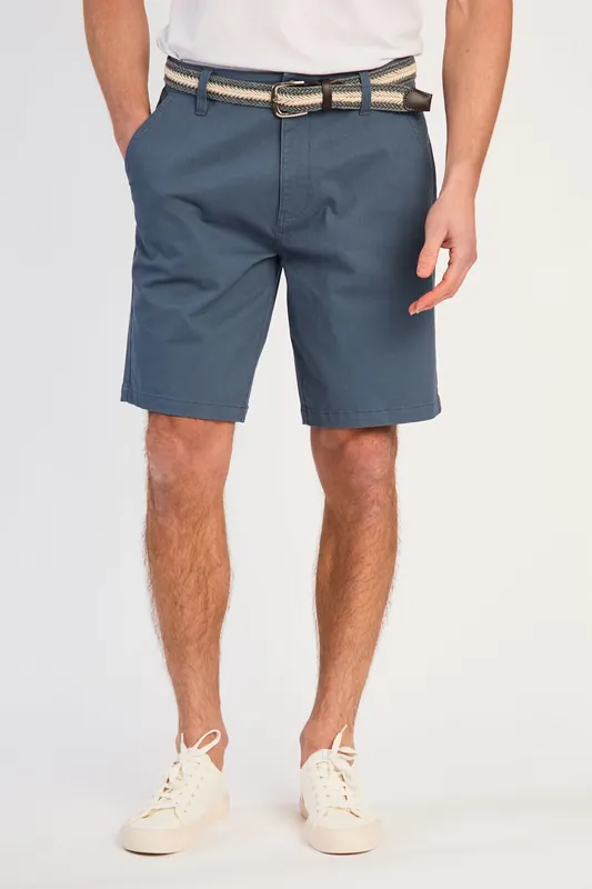 Cotton Chino Short with Belt - Tokyo Laundry