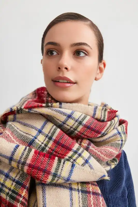 Tartan Check Soft Brushed Scarf - WOVCOR
