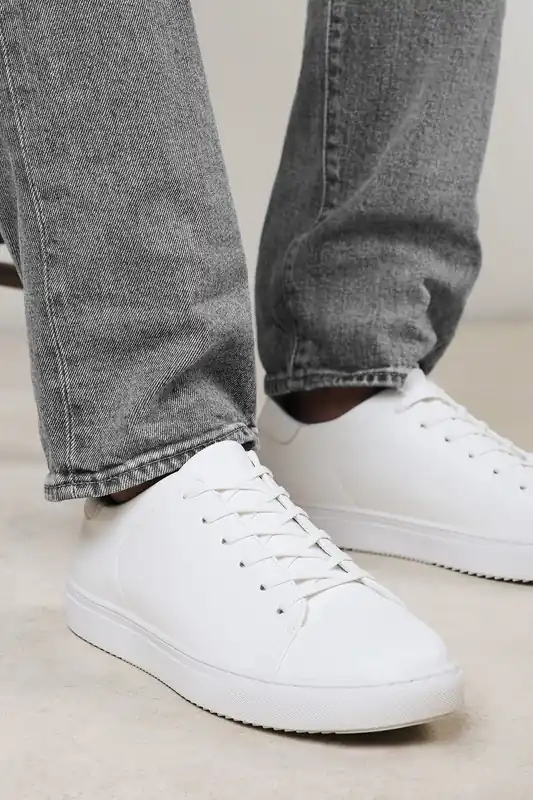 Derek Low Cut Lace Up Trainers - Where's That From
