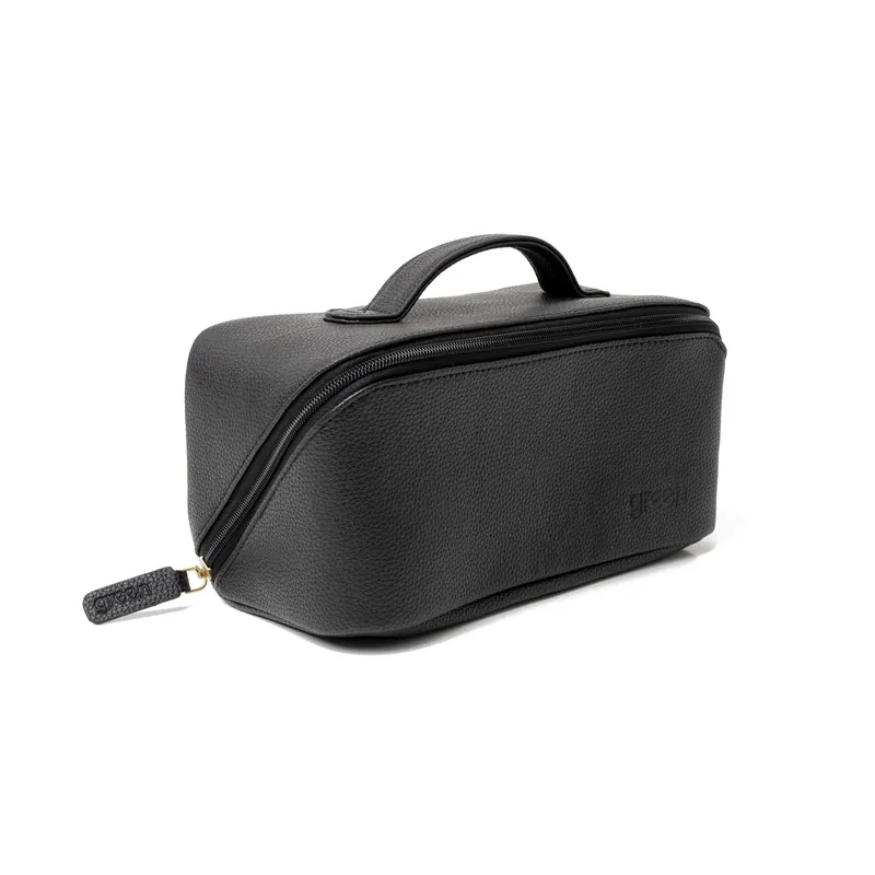 Freya Fold-Out Makeup Bag in Black