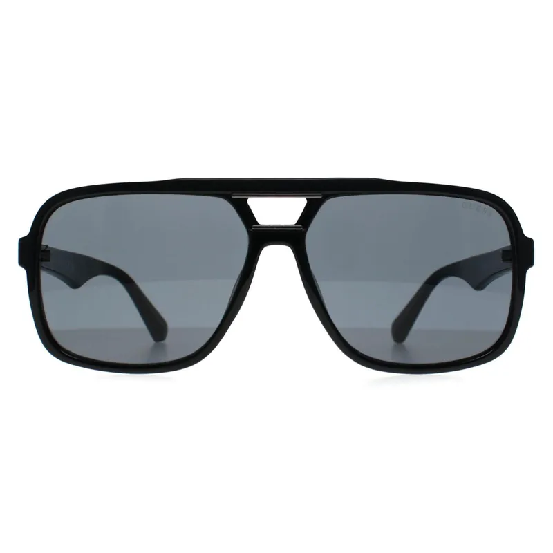 Aviator Shiny Black Blue Grey GF5125 - Guess